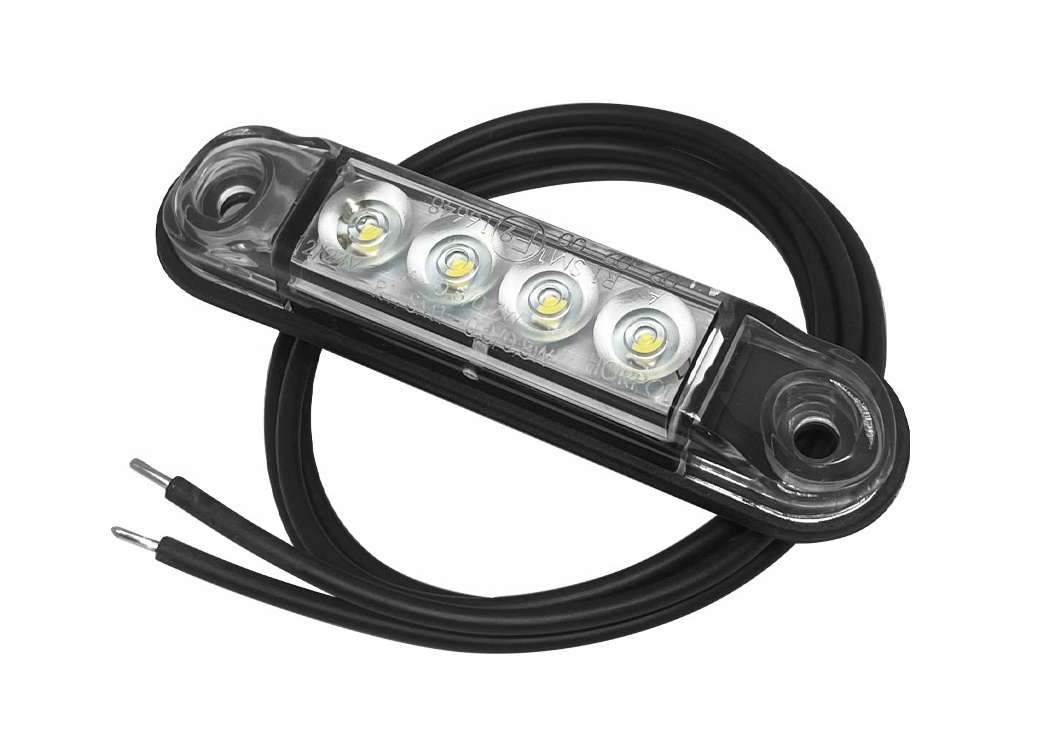 Svítilna poziční LED 12/24V bílá 77,5 x 18,5mm Horpol