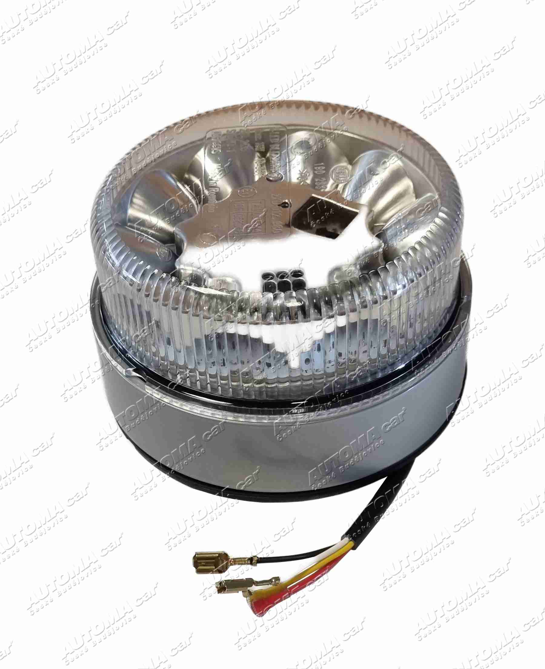 Maják oranžový K-LED Blizzard 12/24V čiré sklo Hella