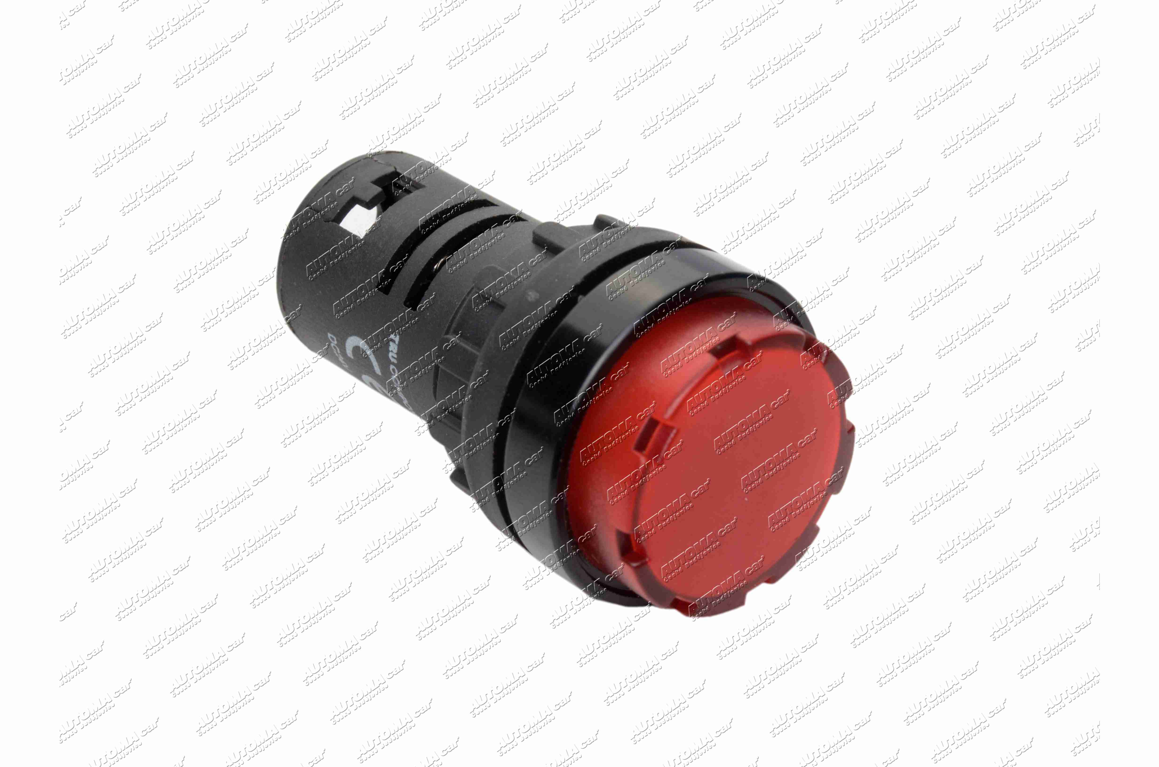 Kontrolka LED 12/24V montážní Ø 22mm červená