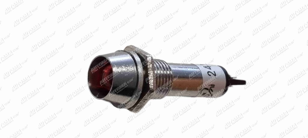 Kontrolka LED 6-24V montážní Ø 8mm červená