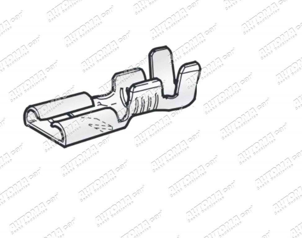 Konektor dutinka 6,3mm /1,0-2,5mm²/ s pojistkou