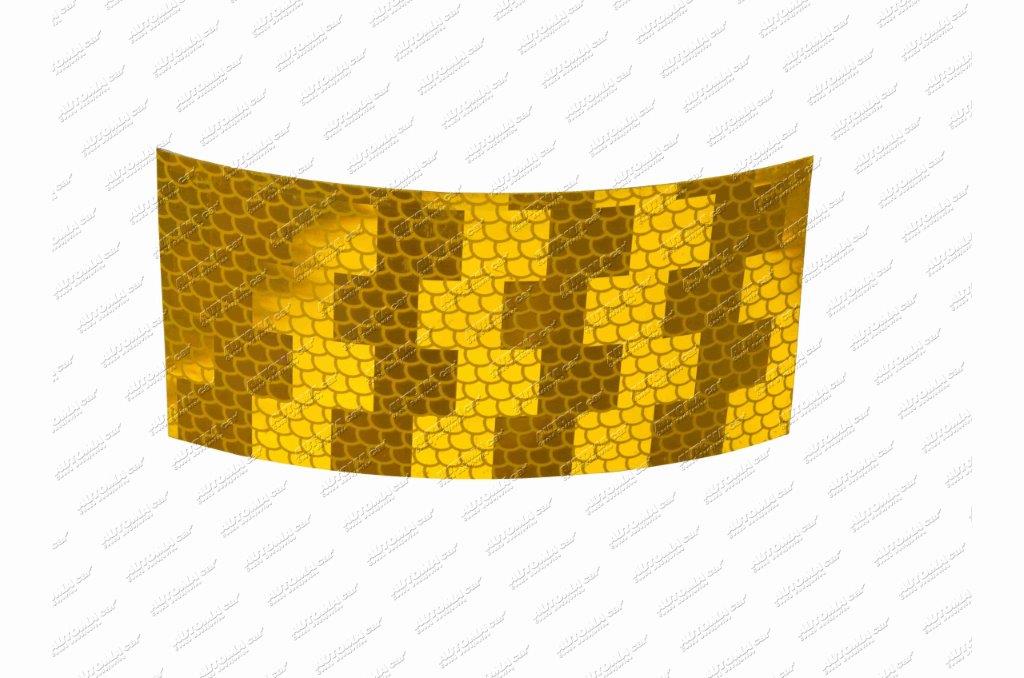 Odrazka oranžová 100x50 samolepící páska