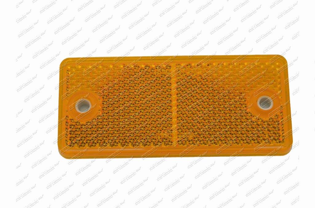 Odrazka oranžová 90x40 samolepící