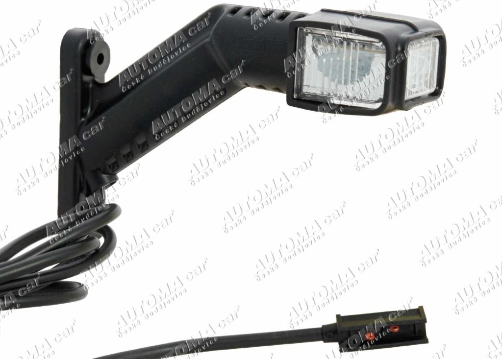 Svítilna Superpoint IV LED 12/24V čirá skla pravá s kabelem 2m