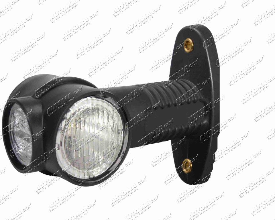 Svítilna Superpoint III LED 12/24V čirá skla rovná s kabelem 1,25m