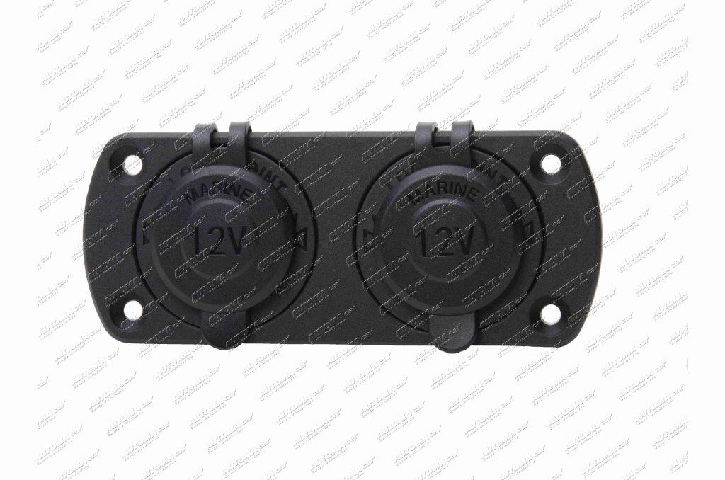 Zásuvka zapalovače do panelu dvojitá