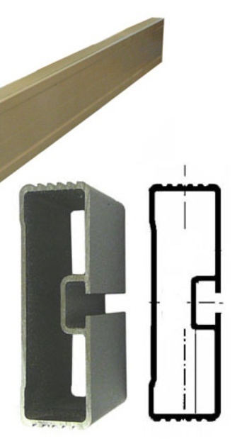 Profil boční zábrany 30x100 AL délka 3,3m