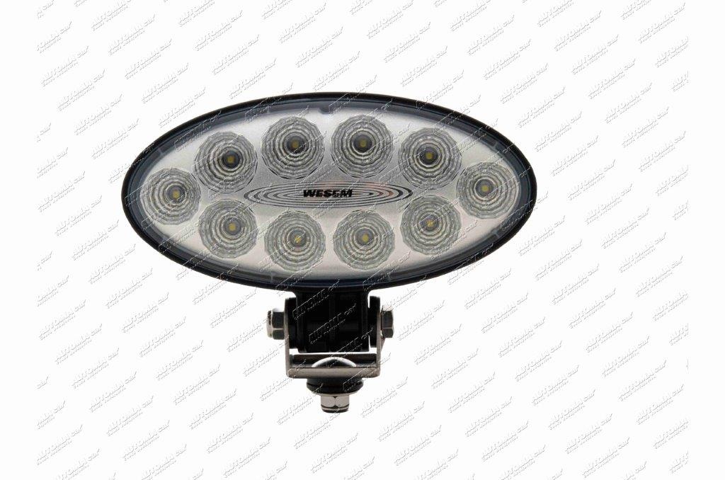 Světlomet pracovní LED oválný 10,5-30V/35W, 3 000 lm Wesem s kabelem 0,5m