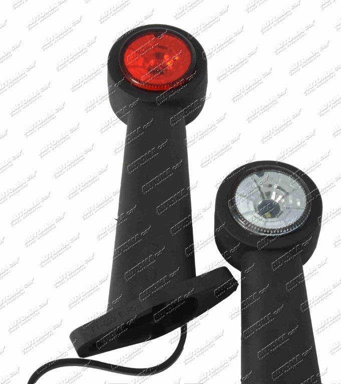 Svítilna červeno/bílá LED 12/24V tykadlo FRISTOM