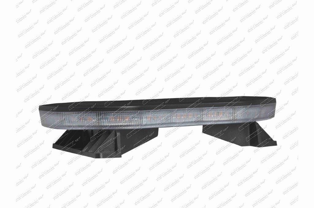 Maják oranžový 10-30V LED rampa 473x269x97mm čirý 