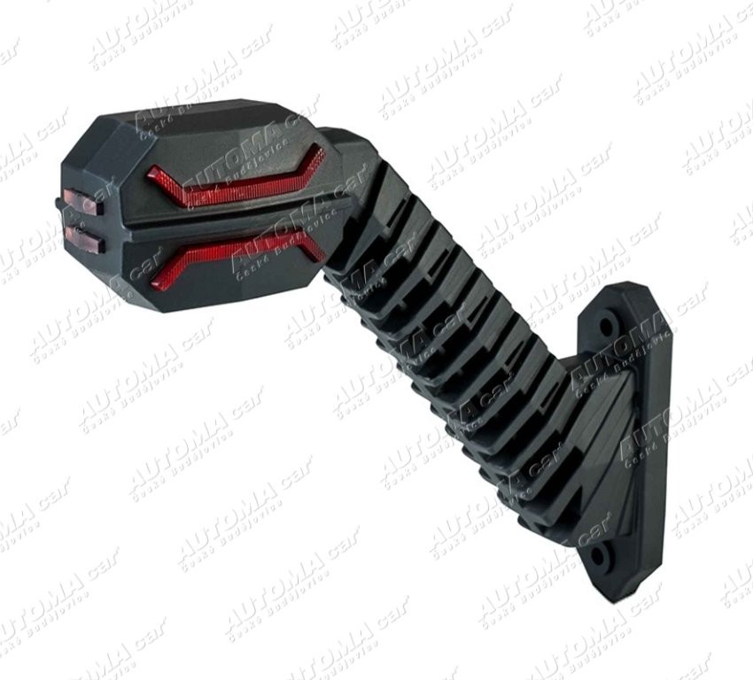 Svítilna červeno/bílo/oranžová LED 12/24V 200mm levá Horpol