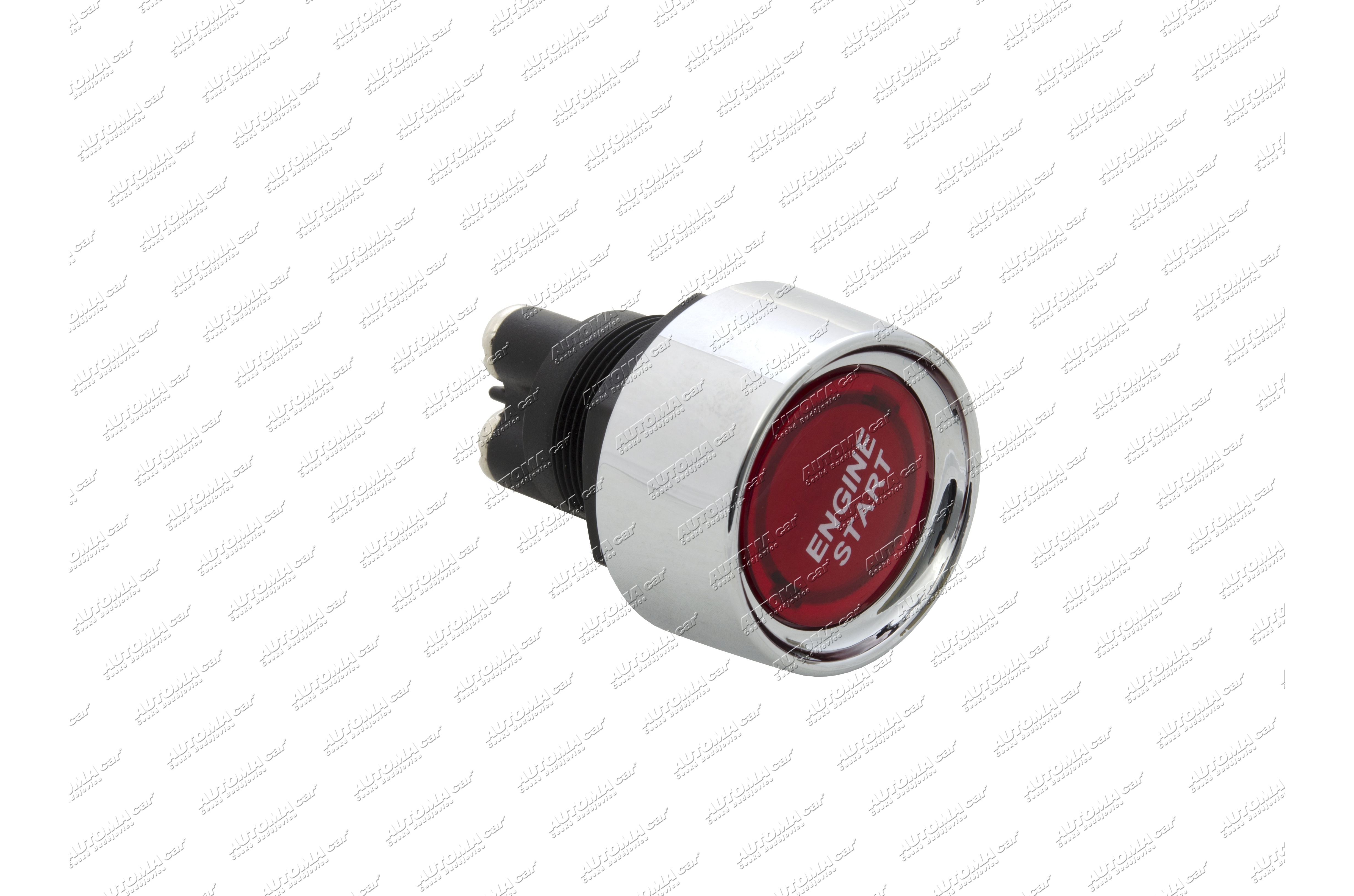 Tlačítko startovací LED 12V 50A červené