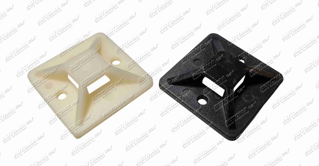 Příchytka kabelového pásku samolepící 30x30mm