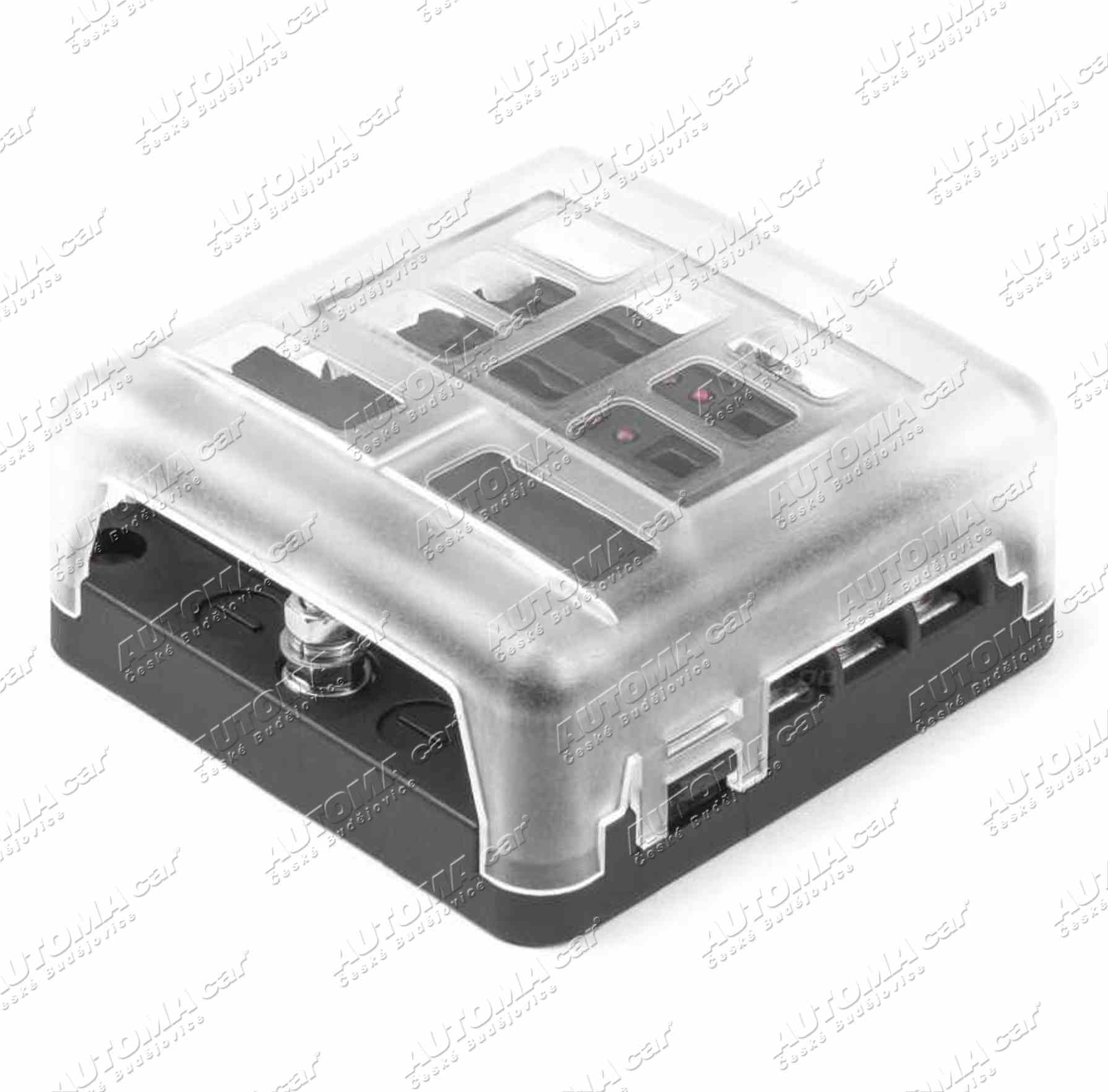 Pouzdro pojistky nožové /pro 6ks/ s nulovým můstkem max 30A