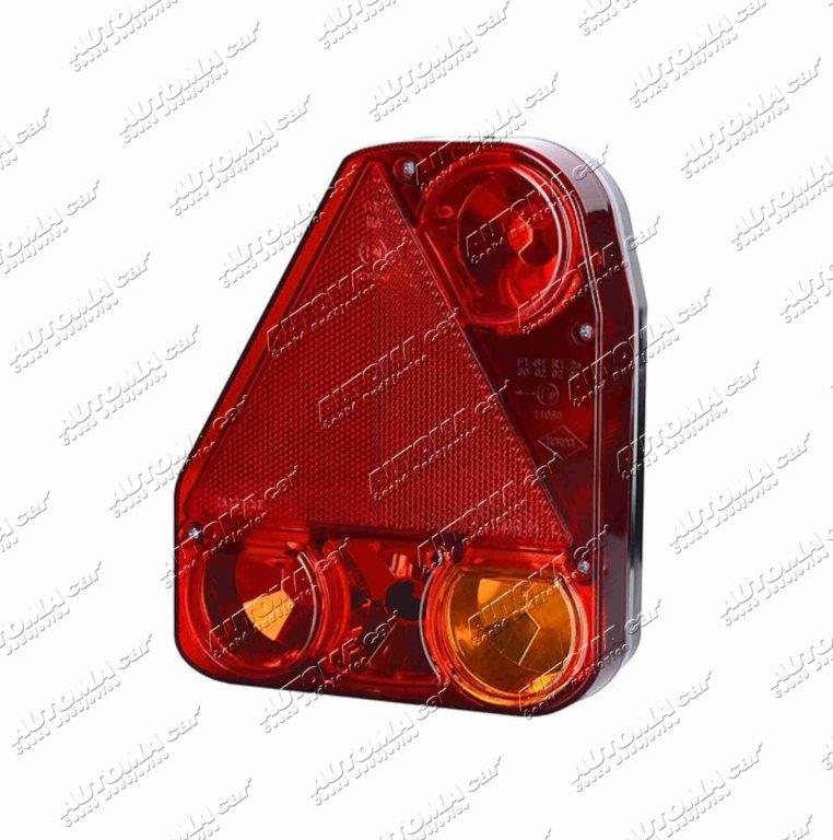 Svítilna koncová levá s mlhovkou bez SPZ průchodka Horpol 