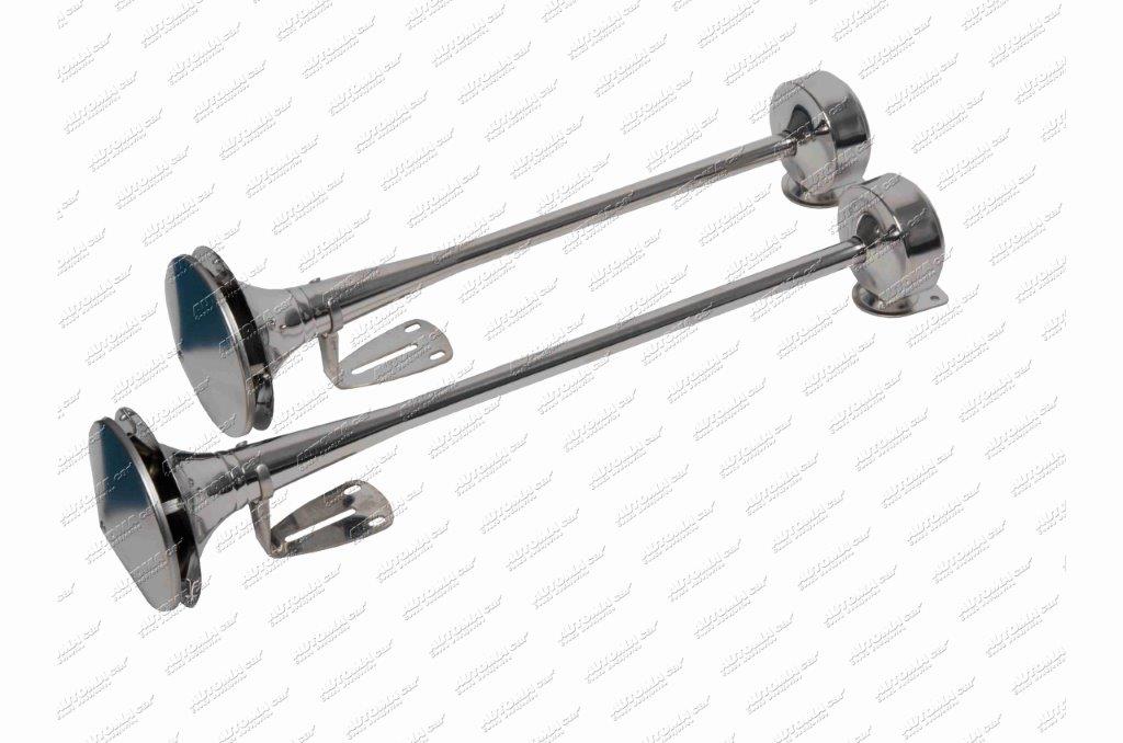 Houkačka vzduchová dvojitá nerezová 58+64cm 118dB