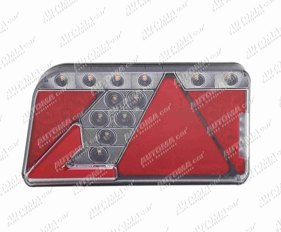 Svítilna koncová LED 12V AGADOS Canbus levá s SPZ s 6. pólovým konektorem