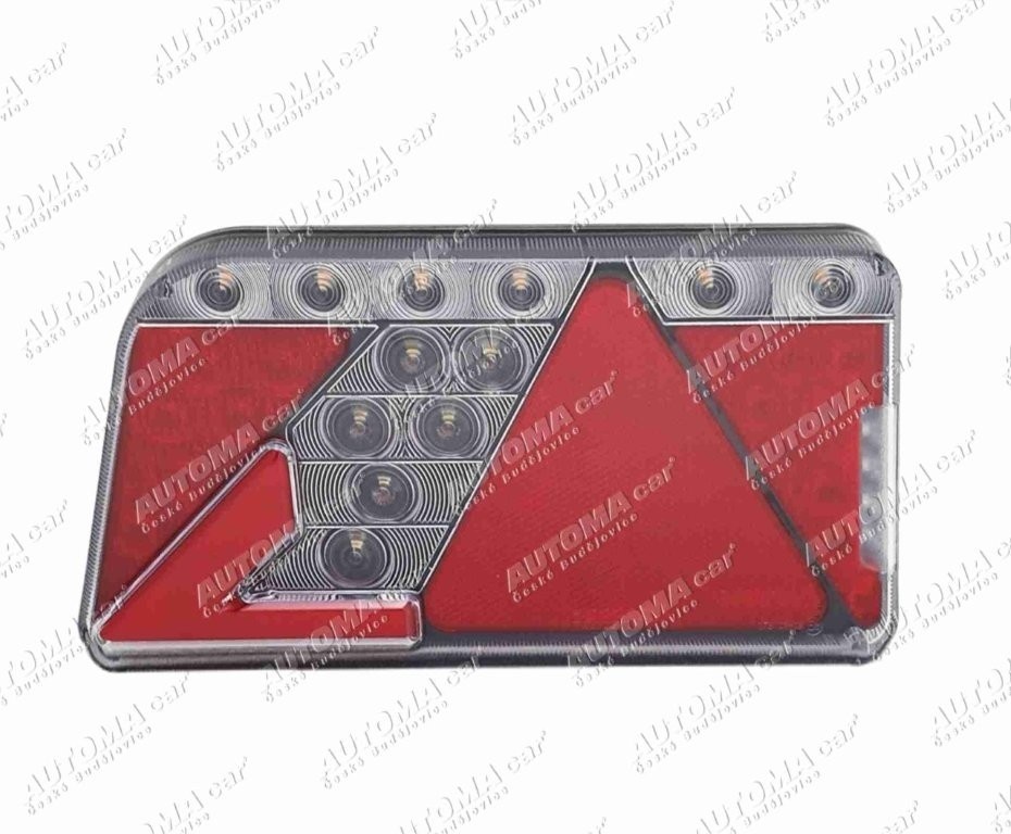 Svítilna koncová LED 12/24V AGADOS levá bez SPZ s 6. pólovým konektorem