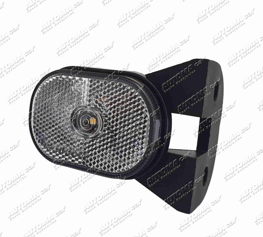 Svítilna poziční LED 12V bílá s držákem 