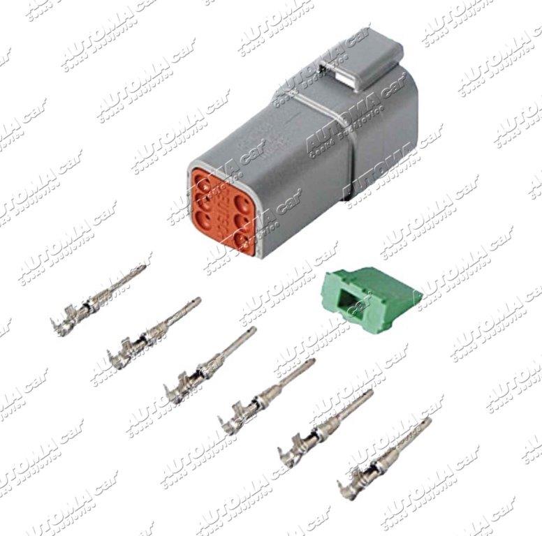 Konektor Deutsch 6.pólový - zásuvka