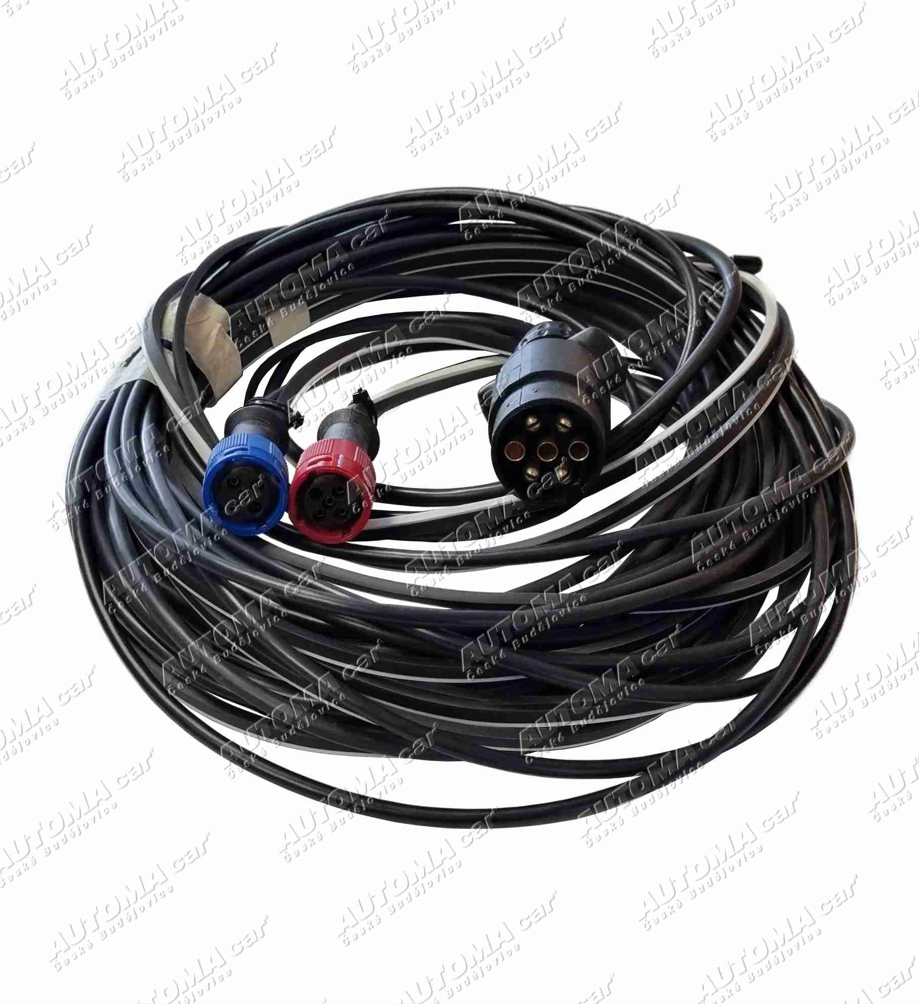 Kabeláž přívěsného vozíku 7.pól. 6,5m + 2x kabel 4,5m 2x1,5mm²