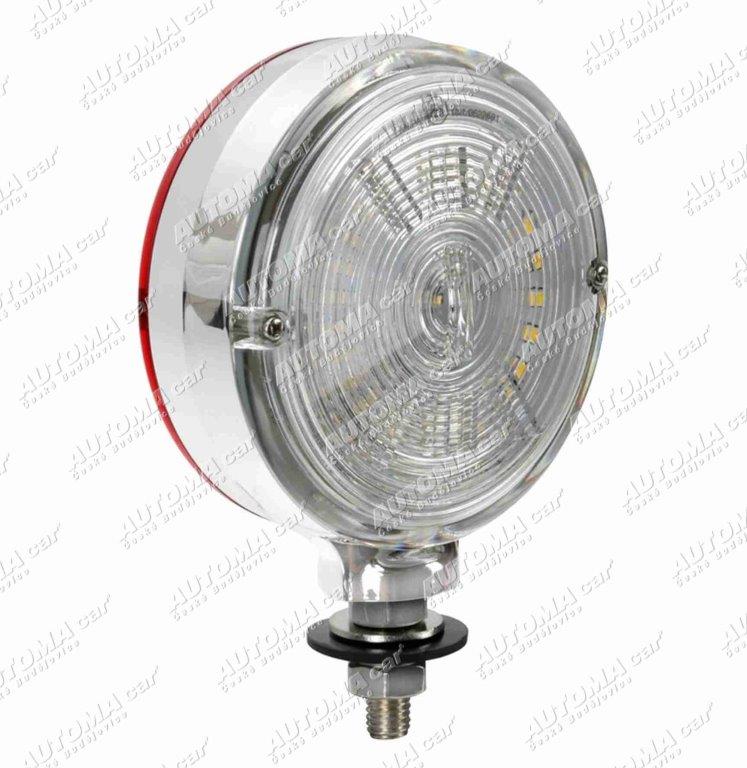 Svítilna červeno/bílá LED 12/24V 54 LED Ø 105mm