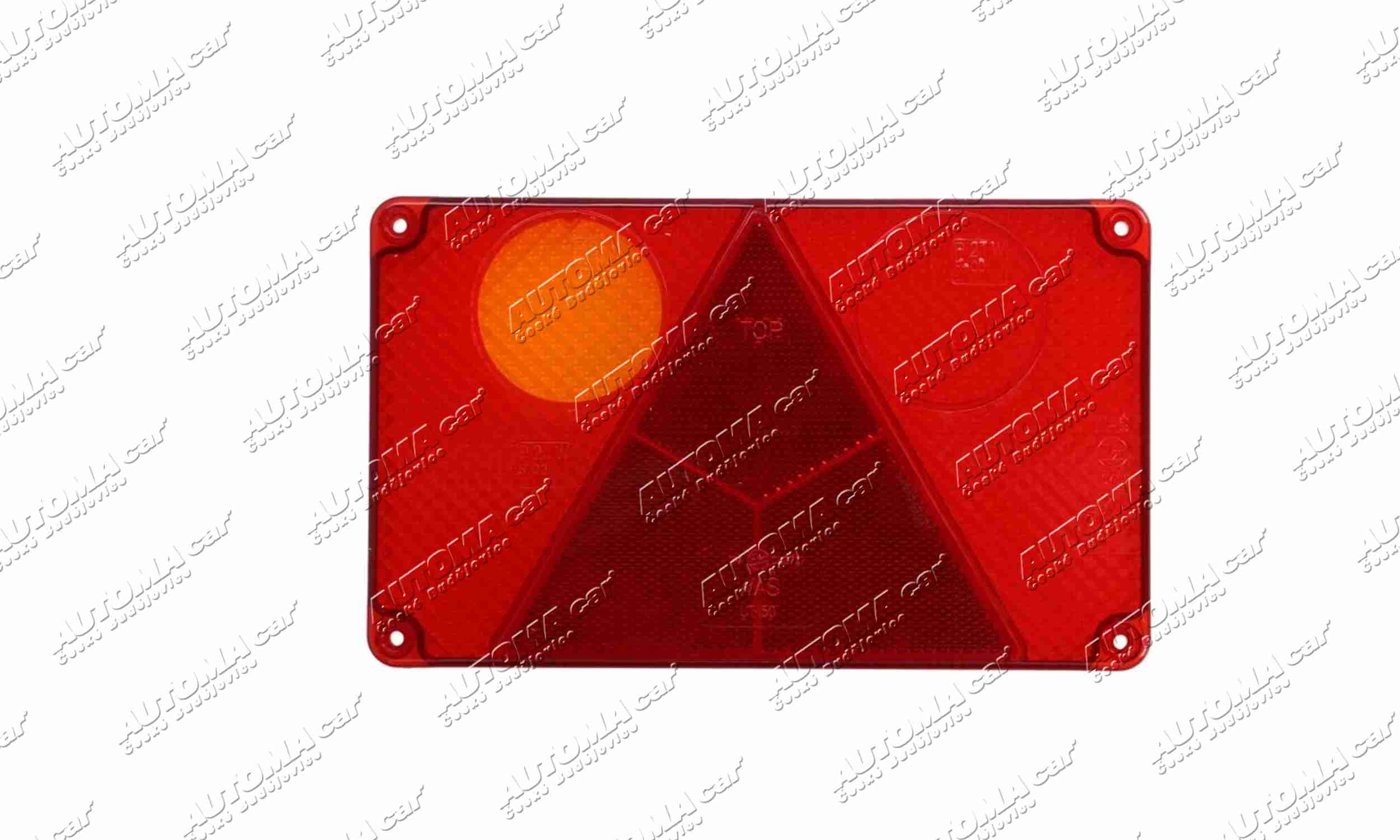 Sklo svítilny koncové levé WAŠ s mlhovkou