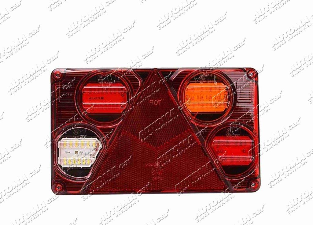 Svítilna koncová LED 12/24V WAŠ pravá s mlhovkou bez SPZ