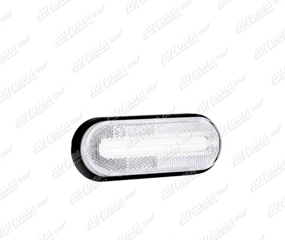 Svítilna poziční LED 12/24V bílá 126x51mm 