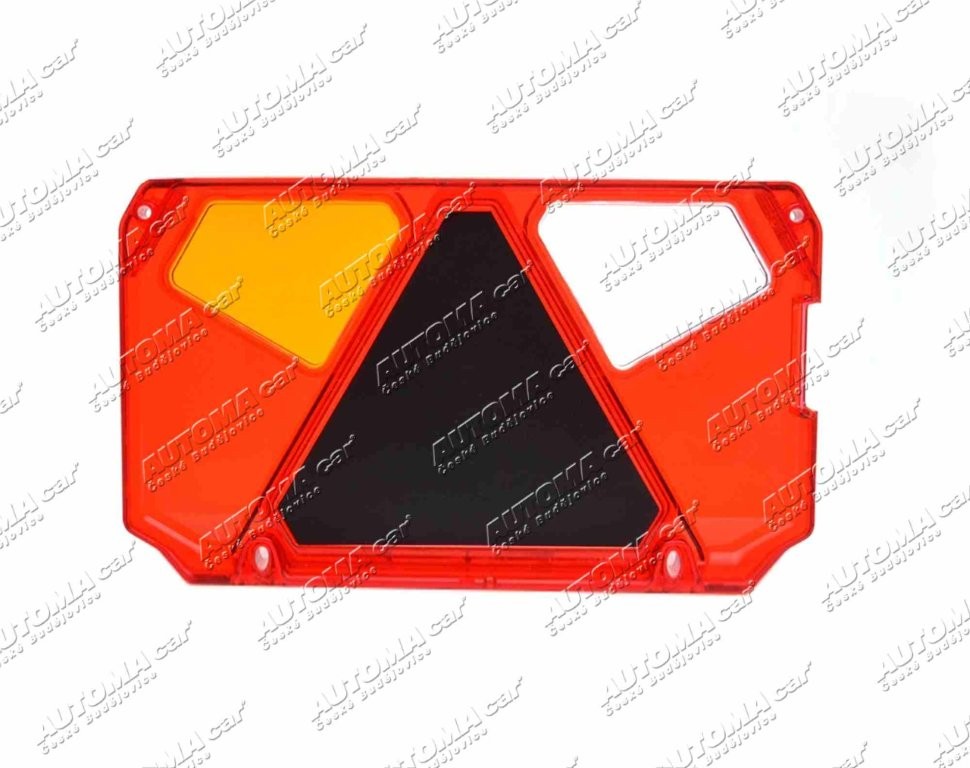 Sklo svítilny koncové levé WAŠ s couvačkou a výřezem na SPZ