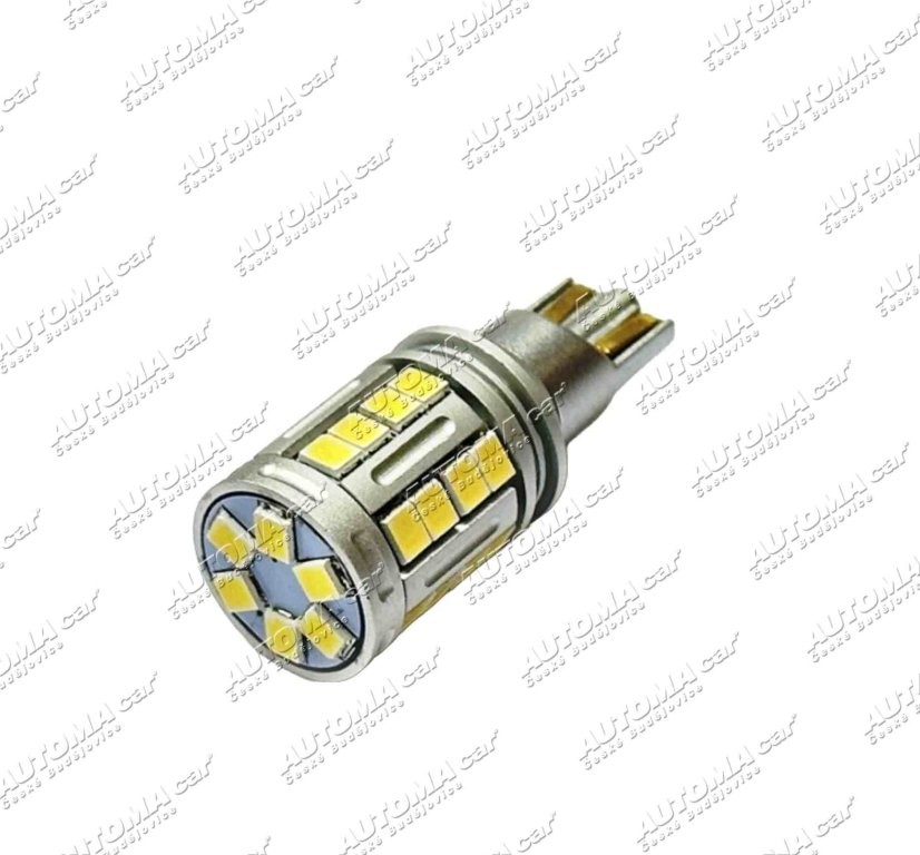 Žárovka LED 12V-24V 16W W2,1x9,5d bílá W16W 2000lm