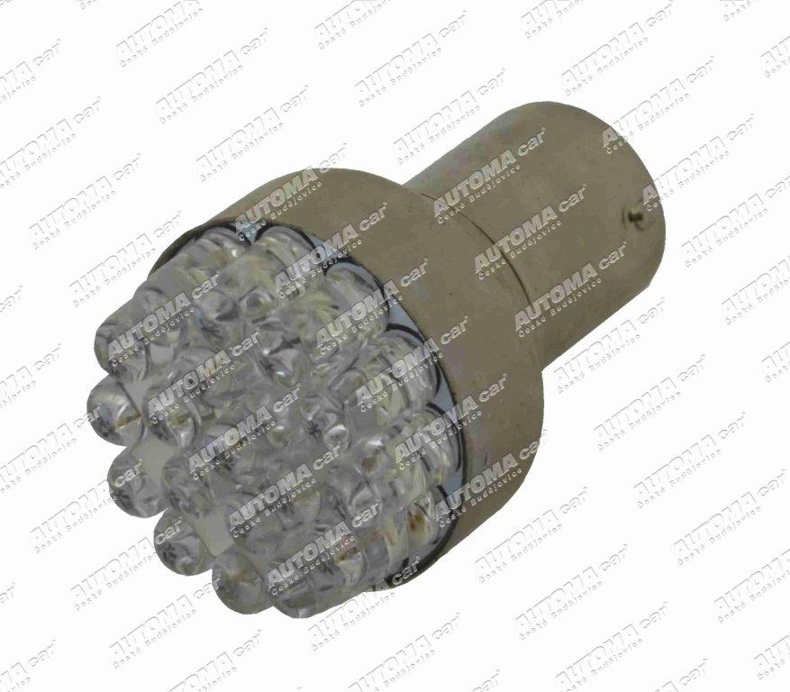 Žárovka LED 24V 19LED BAY15d 2vláknová