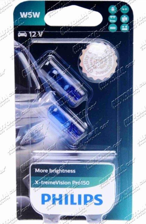 Žárovka 12V/5W X-tremeVision Pro150 sada 2ks Philips