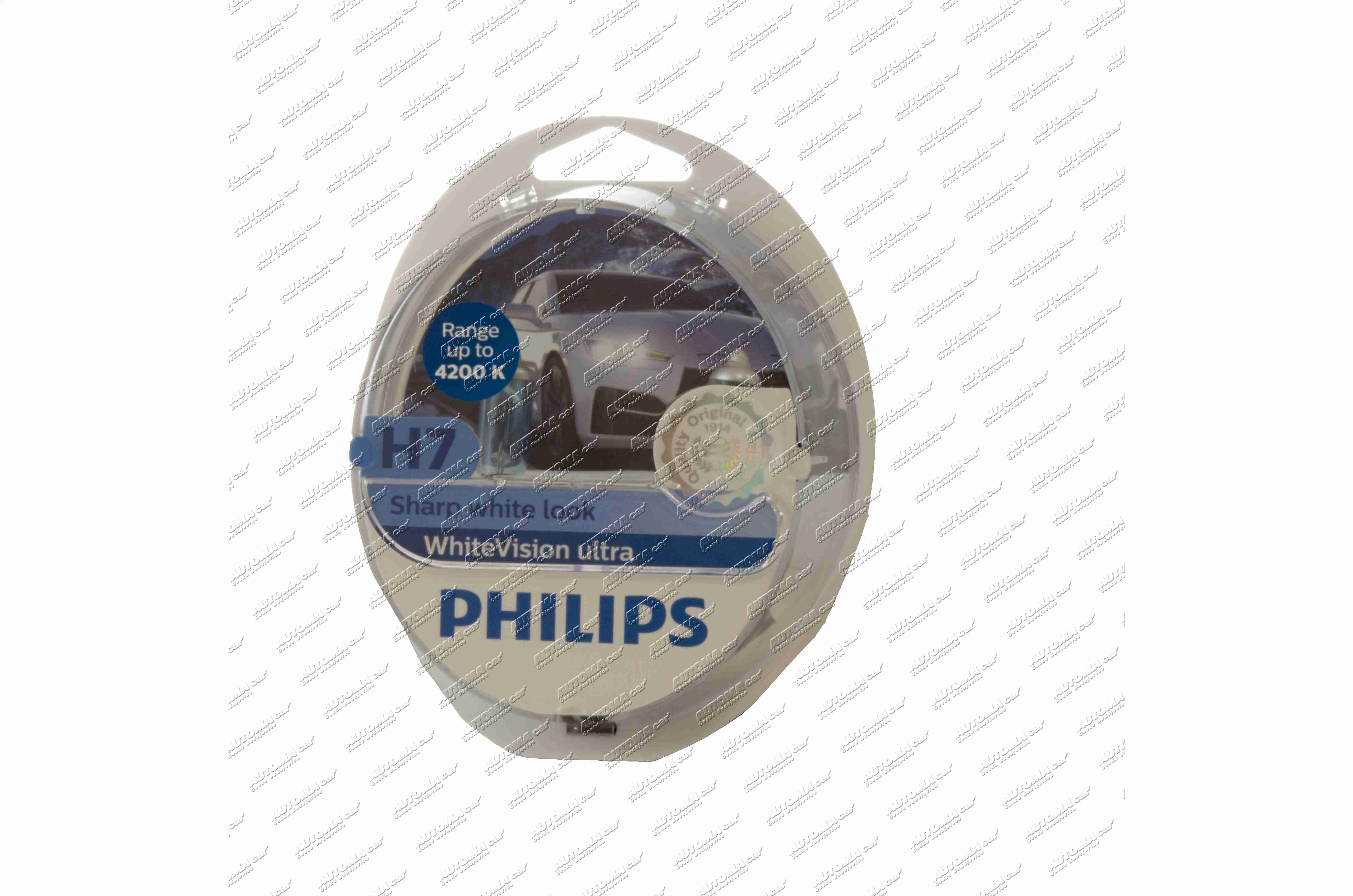 Žárovka 12V/H7 55W WhiteVision + W5W sada 2 ks Philips