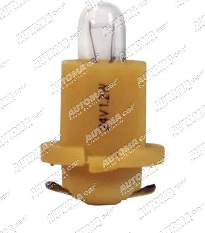 Žárovka 24V/1,2W R4 žlutá patice