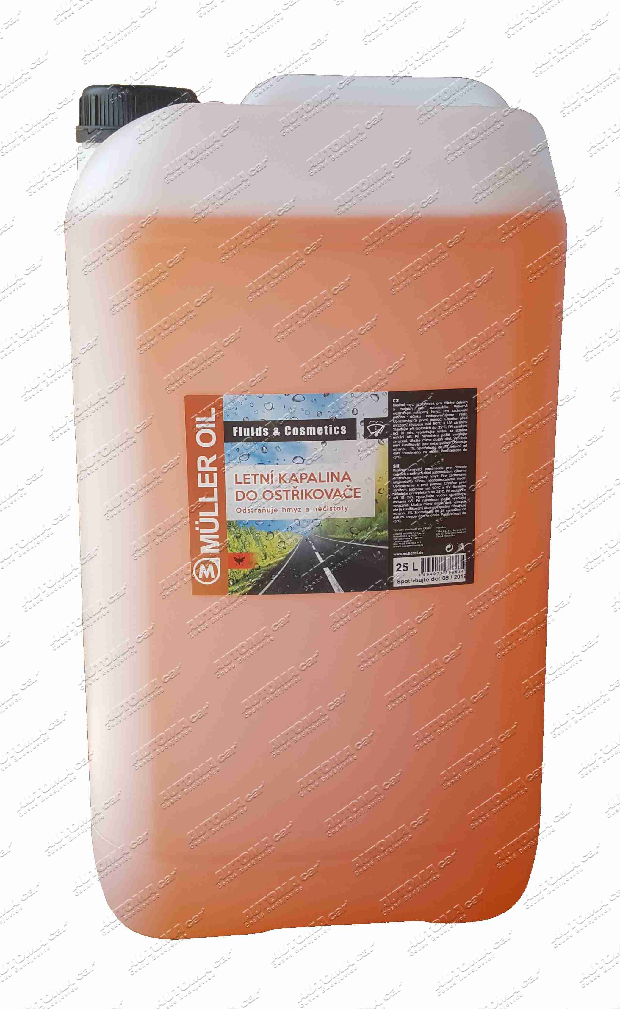 Kapalina ostřikovače Müller Oil letní 25L