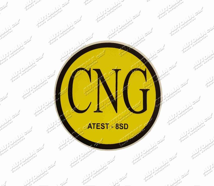 Samolepka CNG Ø 7,5cm