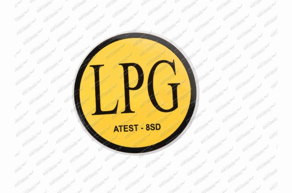 Samolepka LPG Ø 7,5cm vnější