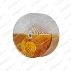 Sklo svítilny bílo oranžové Hella