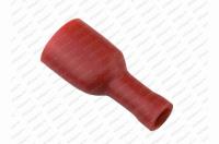 Konektor dutinka 6,3mm červená izolovaná /0,5-1,5mm²/