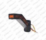 Svítilna červeno/bílo/oranžová LED 12/24V s brzdovým světlem a dynamickou směrovkou levá WAŠ