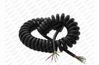 Kabel spirálový 8 žilový 7x0,75mm² + 1x1mm² bez koncovek 2,5m