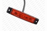 Svítilna poziční červená LED 12/24V PRO-FLAT