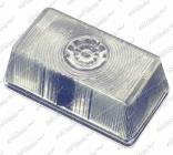 Sklo svítilny bílé