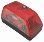 Svítilna osvětlení SPZ červená