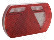 Svítilna koncová LED 12V PRO-LANE II pravá s 6. pólovým konektorem