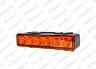 Svítilna výstražná LED 12/24V oranžová s kabelem 3m WAŠ