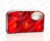 Svítilna koncová 12V Fristom pravá s couvačkou a mlhovkou 6.pin konektor 